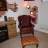 Gladstone Chair im Leder Old English Hazel