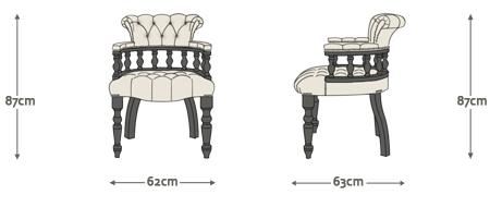Chesterfield Bürostuhl Captains Abmessungen
