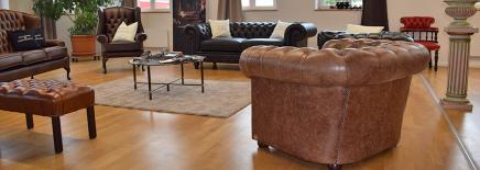 Grösster Showroom der Schweiz Chesterfield Sofas und Sessel:   Showroom WEST Oberbuchsiten bei Egerkingen